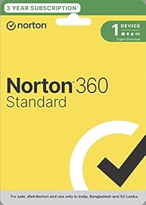 Norton 360 Standard |1 User 3 Year|Total Security For Pc,Mac, Android Or Ios |Additionally Includes Password Manager, Pc Cloud Back Up, Safecam For Pc|Email Delivery In 2 Hrs