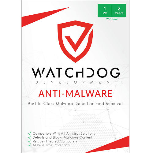 Watchdog Anti-Malware  | 2-Year Subscription | 1 PC | Windows