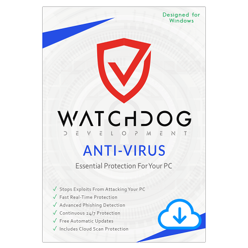 Watchdog Anti-Virus  | 3-Year Subscription | 5 PCs | Windows