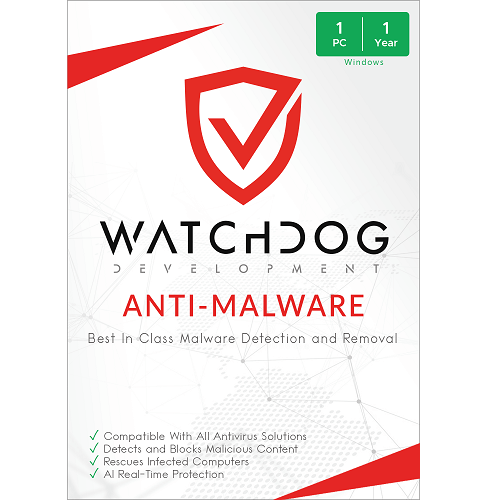 Watchdog Anti-Malware  | 1-Year Subscription | 1 PC | Windows